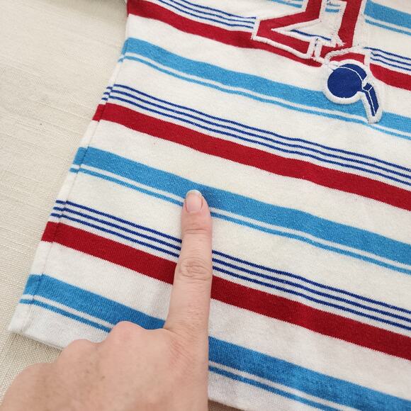 Vintage Healthtex Striped Whistle Turtleneck 2t/2t - Picture 4 of 7